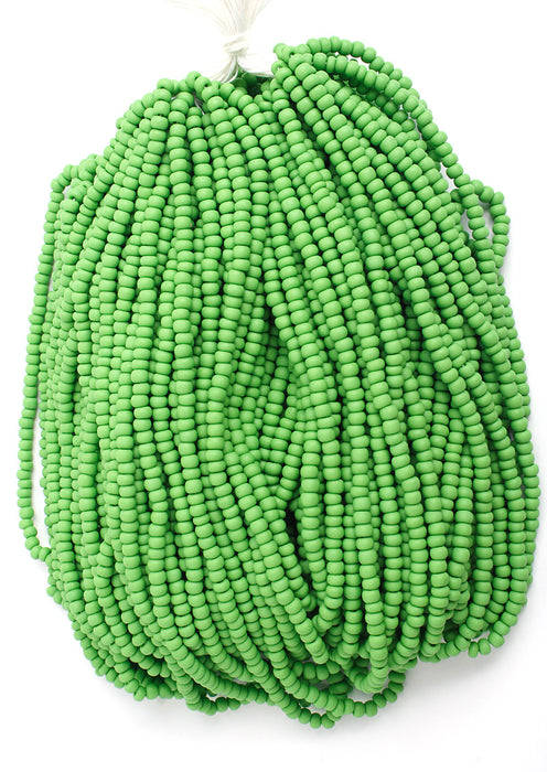 Czech Seed Bead / Pony Beads 6/0 Opaque Green Shades