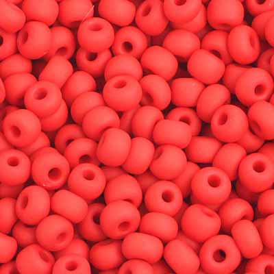 Czech Seed Bead / Pony Beads 6/0 Opaque Red Shades