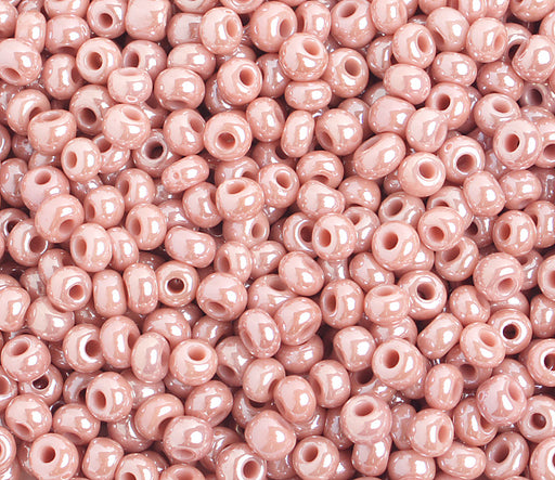 Czech Seed Bead / Pony Beads 6/0 Opaque Pink Shades