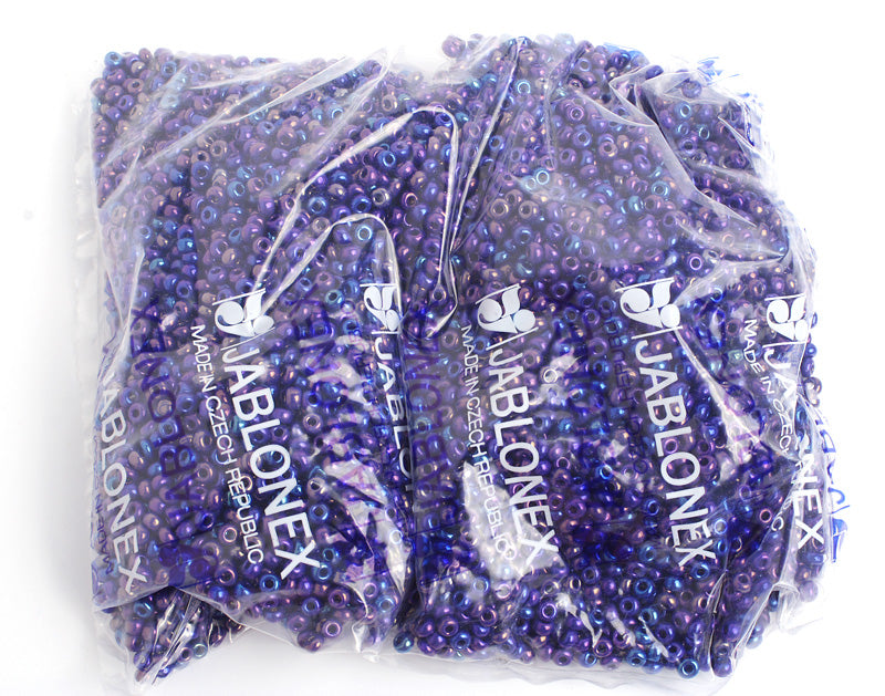 Czech Seed Bead / Pony Beads 6/0 Opaque Blue Shades