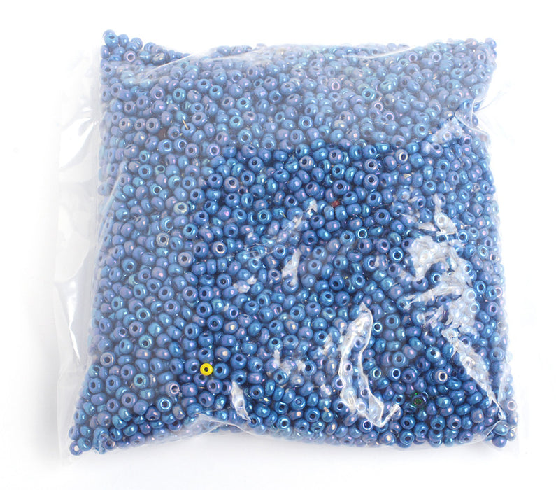 Czech Seed Bead / Pony Beads 6/0 Opaque Blue Shades