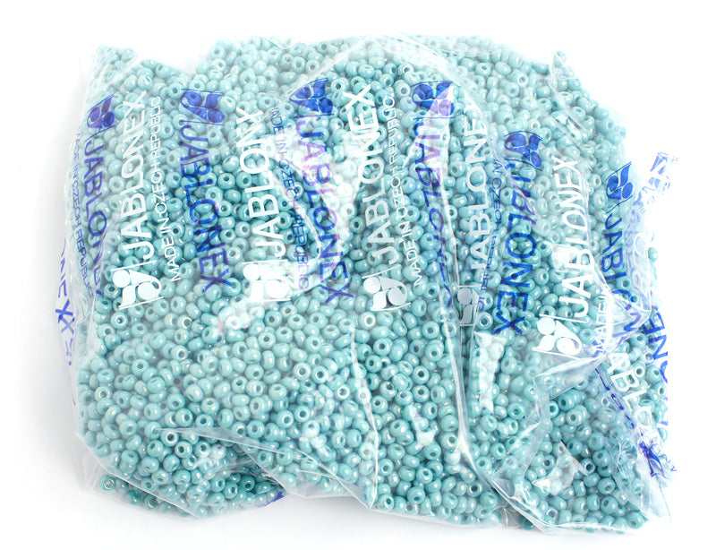 Czech Seed Bead / Pony Beads 6/0 Opaque Blue Shades