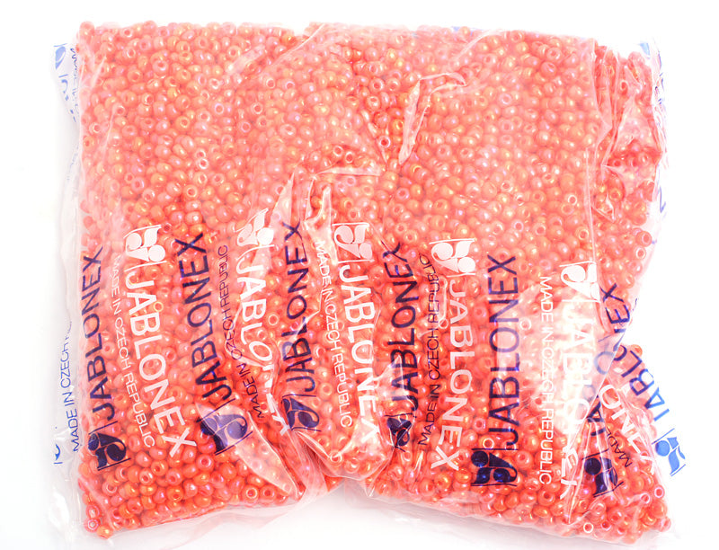 Czech Seed Bead / Pony Beads 6/0 Opaque Yellow/Orange Shades