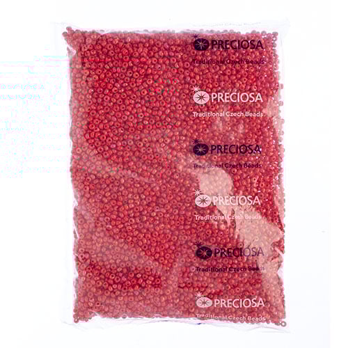 Czech Seed Bead / Pony Beads 6/0 Opaque Red Shades