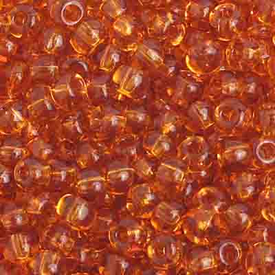 Czech Seed Bead / Pony Beads 6/0 Transparent Brown Shades