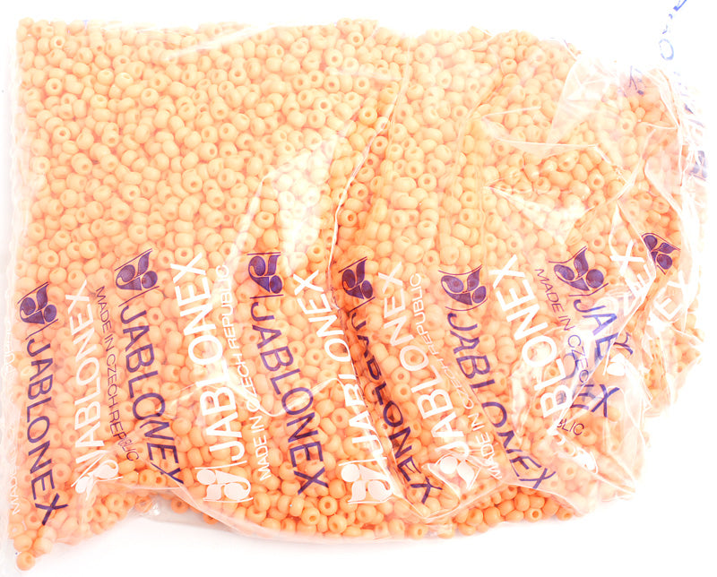 Czech Seed Bead / Pony Beads 6/0 Opaque Yellow/Orange Shades