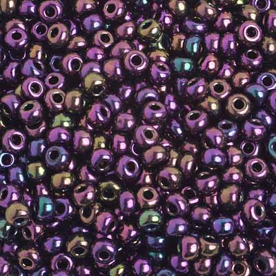 Czech Seed Bead / Pony Beads 6/0 Opaque Purple Shades