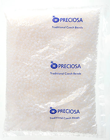 Czech Seed Bead / Pony Beads 6/0 Opaque White Shades