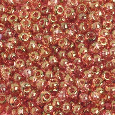 Czech Seed Bead / Pony Beads 6/0 Transparent Red Shades