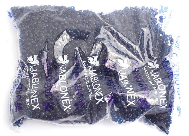 Czech Seed Bead / Pony Beads 6/0 Opaque Blue Shades