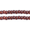 Czech Seed Bead / Pony Beads 6/0 Silver Lined Brown Shades