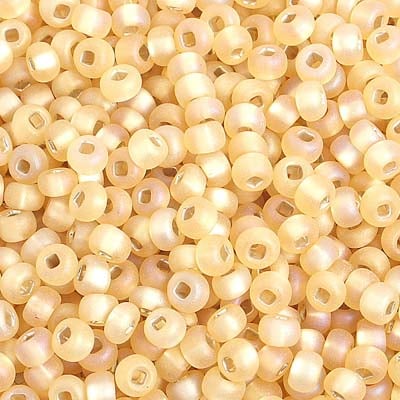 Czech Seed Bead / Pony Beads 6/0 Silver Lined Brown Shades