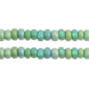 Czech Seed Bead / Pony Beads 6/0 Silver Lined Green Shades