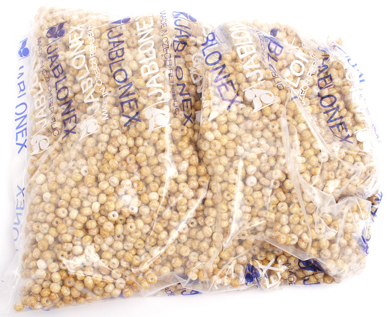 Czech Seed Bead / Pony Beads 6/0 Opaque Yellow/Orange Shades