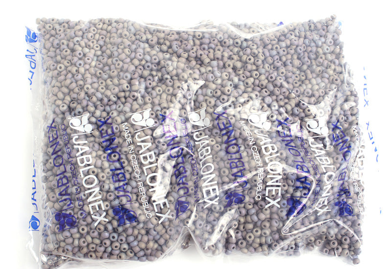 Czech Seed Bead / Pony Beads 6/0 Opaque White Shades