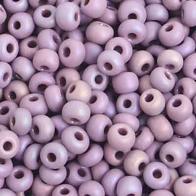 Czech Seed Bead / Pony Beads 6/0 Opaque Purple Shades