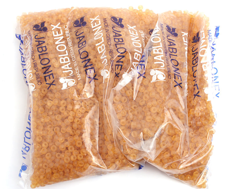 Czech Seed Bead / Pony Beads 6/0 Transparent Brown Shades