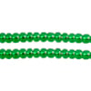 Czech Seed Bead / Pony Beads 6/0 Transparent Green Shades