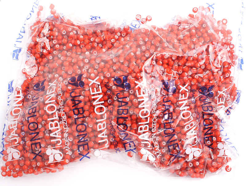 Czech Seed Bead / Pony Beads 6/0 Opaque Yellow/Orange Shades