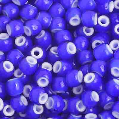Czech Seed Bead / Pony Beads 6/0 Opaque Blue Shades