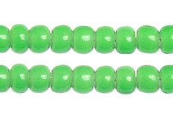 Czech Seed Bead / Pony Beads 6/0 Opaque Green Shades
