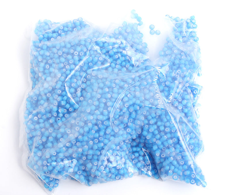 Czech Seed Bead / Pony Beads 6/0 Opaque Blue Shades