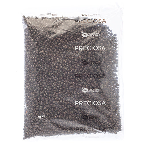 Czech Seed Bead / Pony Beads 6/0 Opaque Black/Multi Shades