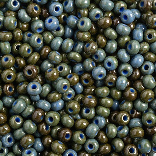 Czech Seed Bead / Pony Beads 6/0 Opaque Blue Shades