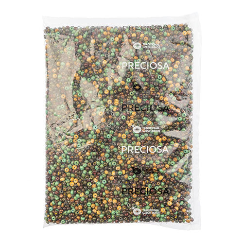 Czech Seed Bead/Pony Bead 6/0 Opaque Travertine Mix