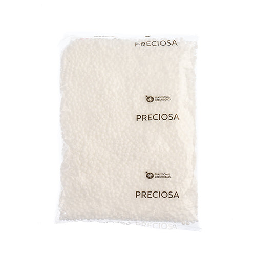 Czech Seed Bead / Pony Beads 6/0 Opaque White Shades