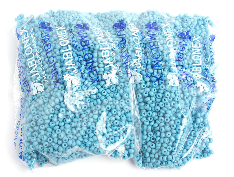 Czech Seed Bead / Pony Beads 6/0 Opaque Blue Shades