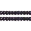 Czech Seed Bead / Pony Beads 6/0 Opaque Black/Multi Shades