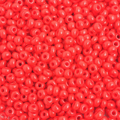 Czech Seed Bead / Pony Beads 6/0 Opaque Red Shades