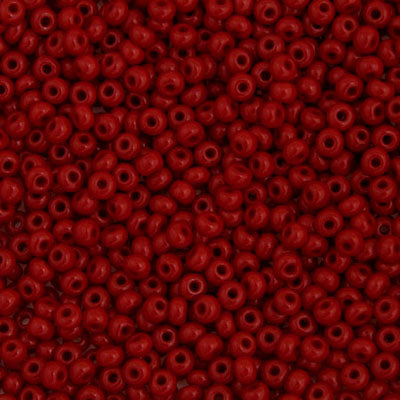 Czech Seed Bead / Pony Beads 6/0 Opaque Red Shades