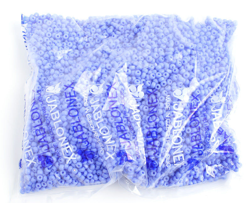 Czech Seed Bead / Pony Beads 6/0 Opaque Blue Shades