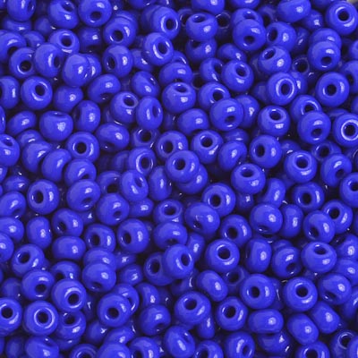 Czech Seed Bead / Pony Beads 6/0 Opaque Blue Shades