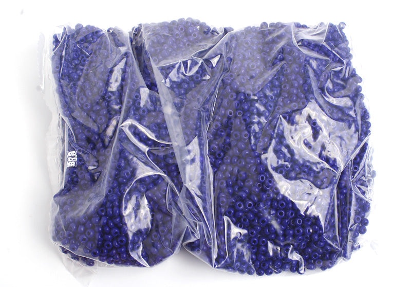 Czech Seed Bead / Pony Beads 6/0 Opaque Blue Shades