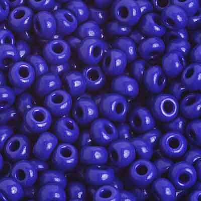 Czech Seed Bead / Pony Beads 6/0 Opaque Blue Shades