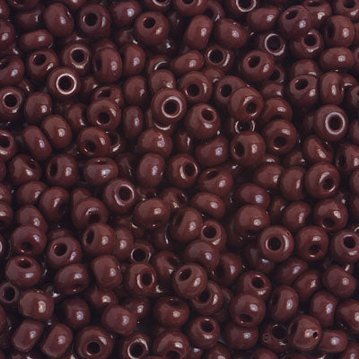 Czech Seed Bead / Pony Beads 6/0 Opaque Brown Shades