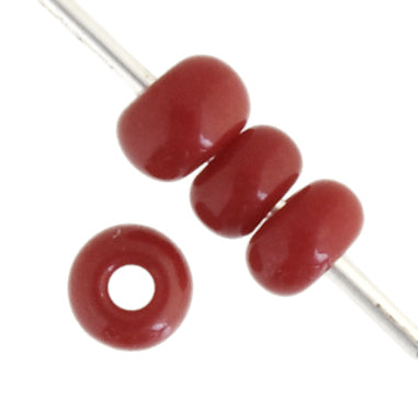 Czech Seed Bead / Pony Beads 6/0 Opaque Red Shades