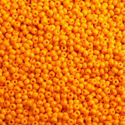 Czech Seed Bead / Pony Beads 6/0 Opaque Yellow/Orange Shades