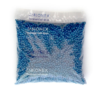 Czech Seed Bead / Pony Beads 6/0 Opaque Blue Shades