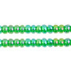 Czech Seed Bead / Pony Beads 6/0 Transparent Green Shades
