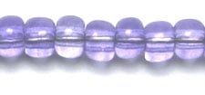 Czech Seed Bead / Pony Beads 6/0 Transparent Purple Shades