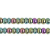 Czech Seed Bead / Pony Beads 6/0 Opaque Green Shades
