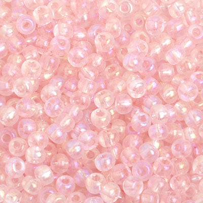 Czech Seed Bead / Pony Beads 6/0 Transparent Pink Shades