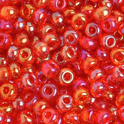 Czech Seed Bead / Pony Beads 6/0 Transparent Yellow/Orange Shades