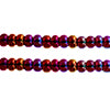 Czech Seed Bead / Pony Beads 6/0 Transparent Red Shades