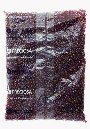 Czech Seed Bead / Pony Beads 6/0 Transparent Red Shades