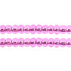 Czech Seed Bead / Pony Beads 6/0 Silver Lined Pink Shades